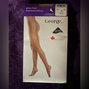 George Glossy Sheer Beige nylons